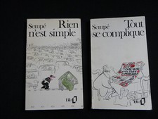 Lot de 2 livres de Sempé : Rien n'est simple et  Tout Se Complique