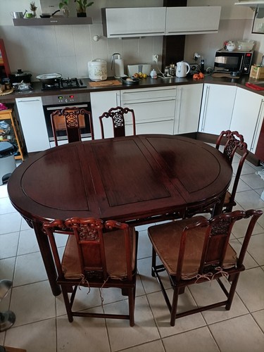 Table chaises asiatique - table,
