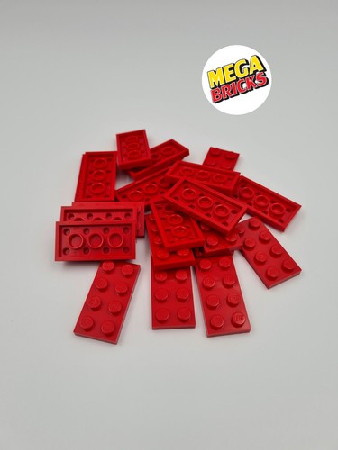 Lego lot plate - 2x4, rouge