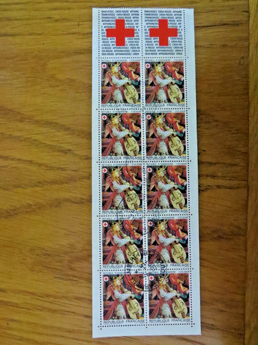 France timbres carnet croix - france,