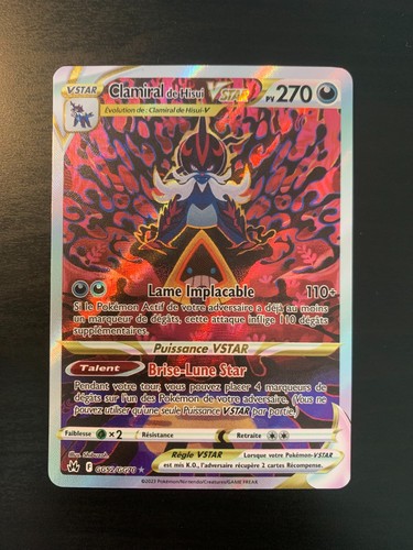 Carte pokémon clamiral - carte, de