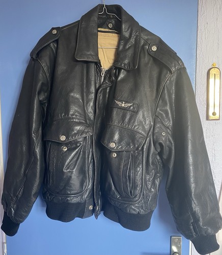 Veste aviation cuir - veste, veritable