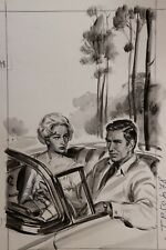 1966 Dessin original Raymond encre de chine Roman-Photo Télé Poche