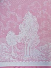 Grand rideau blanc vintage