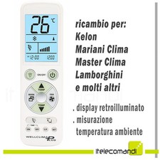 Télécommande Climatiseur Clima Kelon Mariani Clima Master Clima Lamborghini