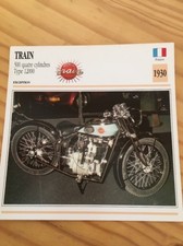 Train 500 4 cylindres type 12000 1930 Carte moto Collection Atlas France