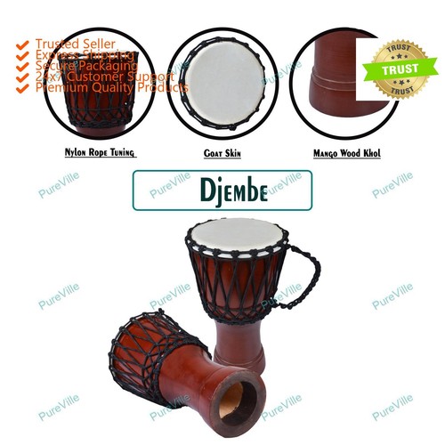 Tambour djembé africain rouge