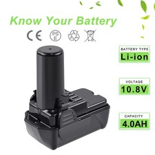 10,8/12V 4,0Ah Batterie pour Hitachi BCL1030 BCL1015 331065 329369 329370 329371