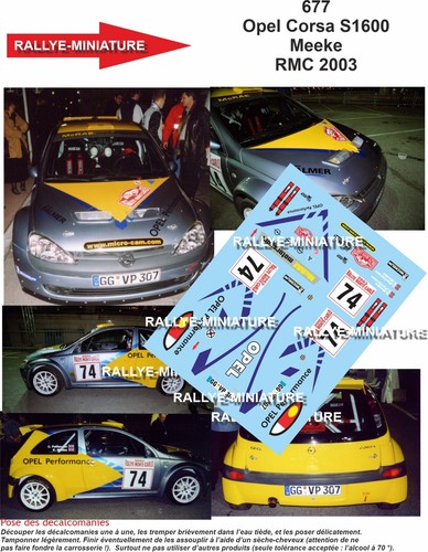 Decals ref 0677 - decals, opel