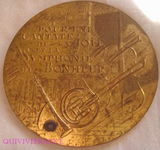 MED6621 - GROSSE MEDAILLE VOEUX - SYMPHONIE DU BOHNEUR par MAUVIEL