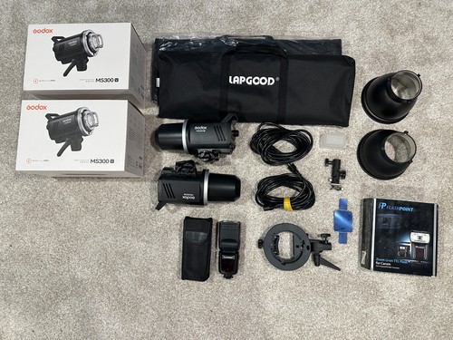 Godox ms300v studio flash kit - flash,