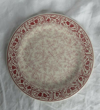 Assiette à dessert en faïence de Gien décor Herbier rose D. 22 cm
