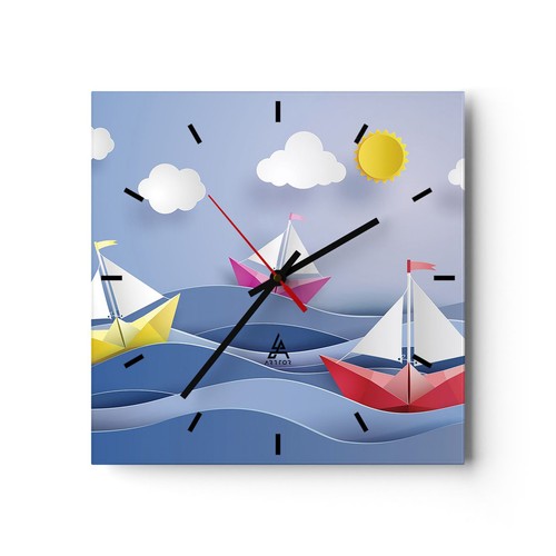 Horloge murale verre - murale, en