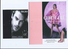 2-Cartes publicitaire parfum recto -verso