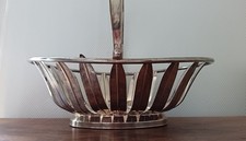 Vintage: beau panier / corbeille à pain ou fruits en métal argenté Godinger  C93