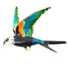 Pin's broché - Hirondelle Bleue - Animaux - Belle qualité de finition - Epingle 