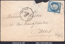 FRANCE N°60A SUR LETTRE