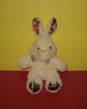 Fancy Flower Print Ears Bunny