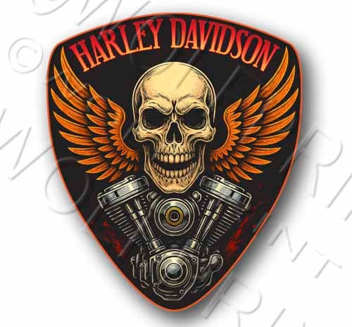 Harley davidson tall - harley, 5"