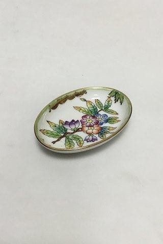 Petit plat ovale vert herend - plat,