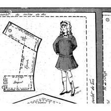 PATRON POUPEE BLEUETTE Tablier