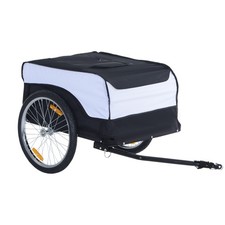 HOMCOM Remorque à vélo cargo