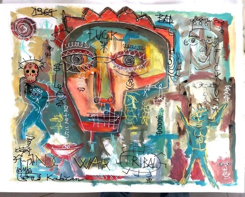 Peinture originale sur papier - originale,