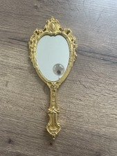 ancien miroir face à main en bronze doré époque Napoléon III XIX siècle