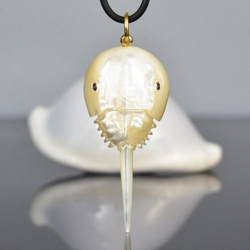 Pendentif limule nacre - pendentif,