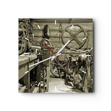Horloge murale en verre
