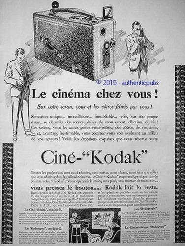 Publicite cine kodak kodascope - cine,