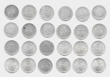 RARE Série complète des 50 centimes Semeuse O.ROTY de 1897 à 1920 TTB à FDC