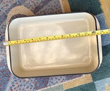 Ancien Gratin Four Rectangle Fonte Le Creuset France Orange  Lasagne