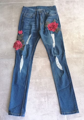 Jean femme slim - taille, bleu