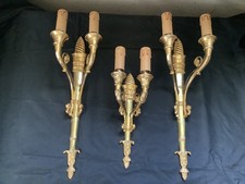 lot 3 appliques murales bronze style empire sconces empire french