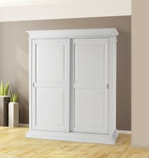 ARMOIRE COULISSANTE À DEUX PORTES AVEC TIROIR INTÉRIEUR