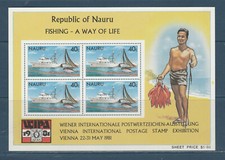 bloc NAURU navire voilier