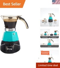 Modern Teal Espresso Machine