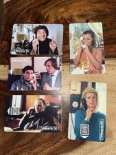5 Cartes téléphone acteurs: Schneider, Trintignant, Clavier,Depardieu 