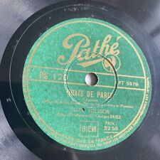 78 RPM  SUZY SOLIDOR - Quais de Paris - Sous ma porte cochère - PATHE PG 120