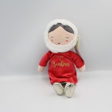 Doudou poupée fillette rouge