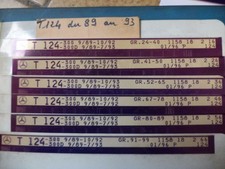 n°e602 lot 6 microfiche mercedes t124 de 1989 a 1993