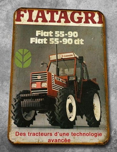 Plaque metal vintage - , fiat