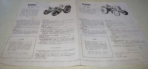 Brochure flyer tracteurs - brochure,