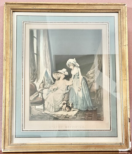 Gravure ancienne l - gravure, l’aveu