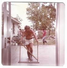 Vintage Color Photo Shirtless