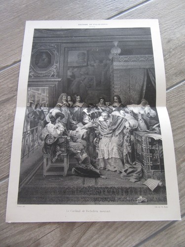Grande gravure lithographie - grande,