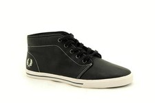 Fred Perry Fletcher Cuir Noir B8209