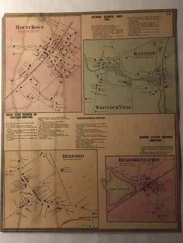 1867 map mount kisco - map,