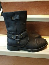 Bottines Noires Homme Style Moto